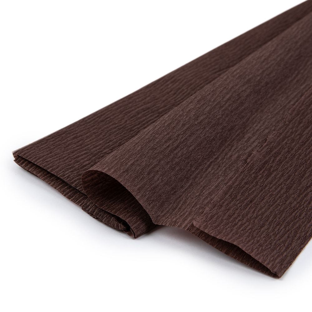 Крепированная бумага 20 г/м², 50 см / 2 метра, 5 шт, 28 т.коричневый, Blumentag REP-43