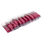 Стеклярус Astra&Craft 5мм, 10х15г, 11-О бордовый/прозрачный