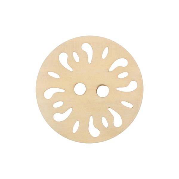 Пуговицы 2 прокола 20 мм, 24 шт, дерево, №277 бежевый, Blitz DRN 0115