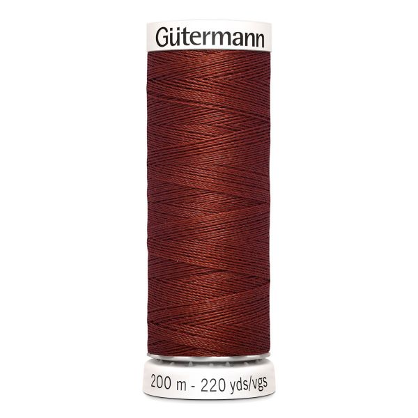 Нитки универсальные Gutermann Sew-all, 200м, 227 коричнево-кирпичный, 5 катушек