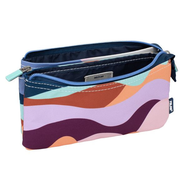 Пенал на молнии с 5 карманами 22*12*4 см, 081133FN, Milan 081133FN