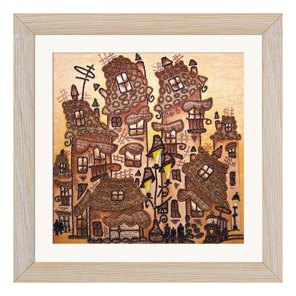 Набор для вышивания бисером Нова Слобода, Пряничные домики, 30х30 см