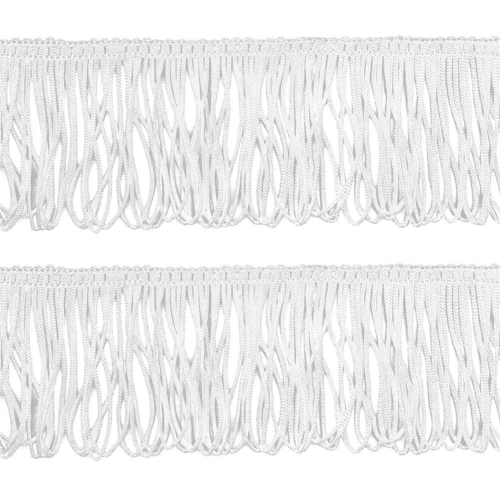 Бахрома отделочная 60.0 мм / 25 метров, 001 белый