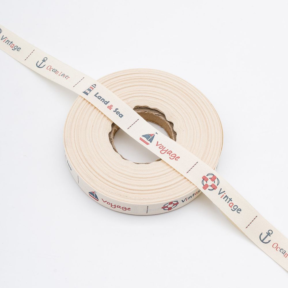 Лента декоративная х/б 15.0 мм / 25±1 метров, маяк