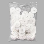 Пуговицы 4 прокола 36L (wht-02 (белый)), 72 шт