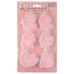 Набор вырубок для печенья пластик, 6 шт, №1 Единороги, S-Chief SHF-0351