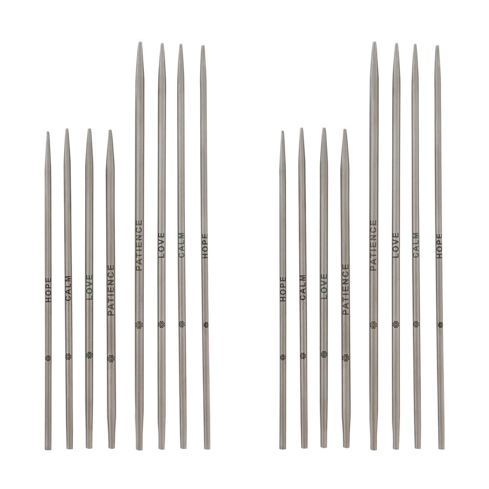 Набор съемных спиц Knit Pro Mindful Petite Midi, 10 и 13см, 8пар(2-2,75мм), нерж. Сталь