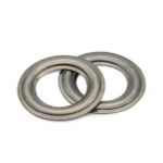 Люверсы металл ⌀_8.0 мм (внутр.), латунь, цв.т.сер. плоский, 50 шт, Protos