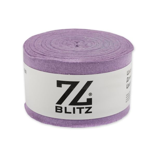 Косая бейка трикотажная 60 мм / 10 метров, (рибана), 009 св.сиреневый, Blitz