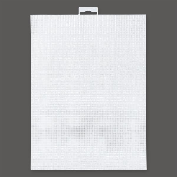 Канва пластиковая 28х21 см, 10 шт, 100% полиэтилен, белый, Gamma KPLA-14