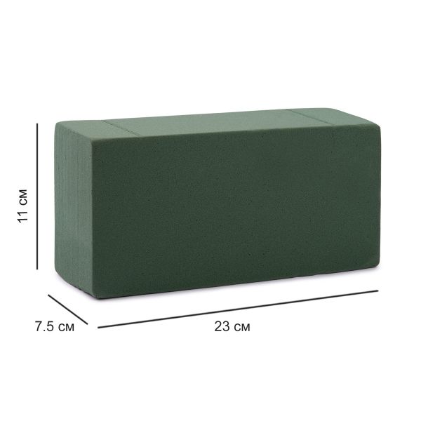 Флористическая пена для живых цветов 23х11х7.5 см, 15 шт, кирпич, FWBK, Gamma FWBK