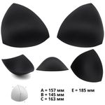 Бельевые чашечки для купальника Antynea б/уст. с равном. наполн., (FN-20), разм.2 (90-95), 04-черный, 1 пара