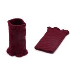 Манжеты трикотажные 6.5х9.5 см, 1 пара, тонкие, 002 бордо