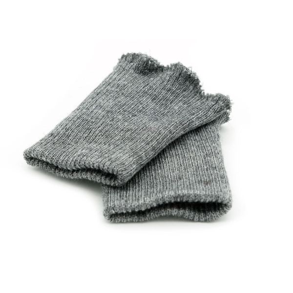 Манжеты трикотажные 6.5х9.5 см, 1 пара, тонкие, 161/м св.маренго