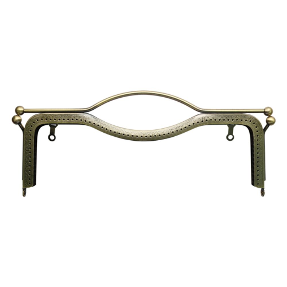 Защелка для сумок размер 27см Hobby&Pro, цв.латунь