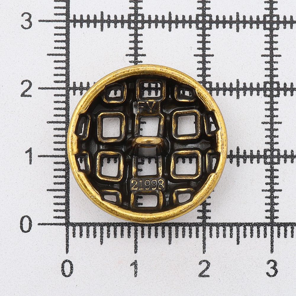 Пуговицы на ножке 36L=23 мм, металл, Bronze (бронза), 10 шт, MP11