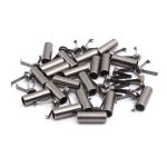 Наконечник для шнура металл 20,7х7 мм, металл, чер.никель, 6660-0073, 20 шт