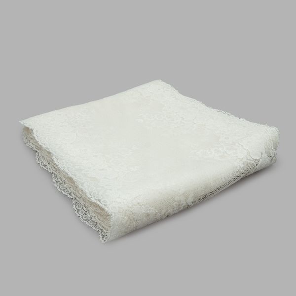 Кружево бельевое эластичное 215 мм / 10 м, белый