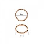 Кольца для бюстгальтера металл ⌀8.0 мм, 008 цв.золото, уп.100 шт