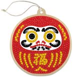 Алмазная (кристальная) мозаика Фрея, подвеска Дарума, 8х8 см