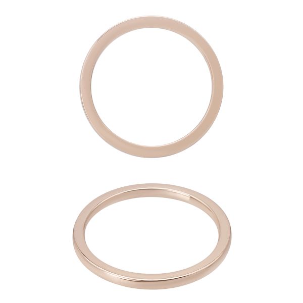 Кольцо литое металл in ⌀25 мм (30 мм внешн.), золото цв.02, 10 шт