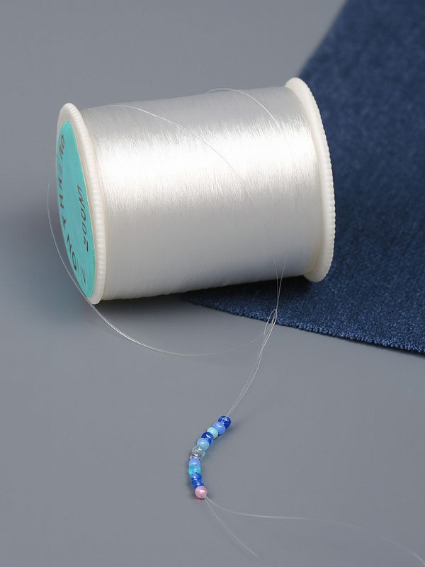 Нить прозрачная (мононить) 0.15 мм / 12 кат. по 200 метров, белый, Ideal