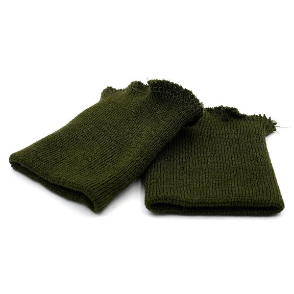 Манжеты трикотажные 8.0х9.5 см, 1 пара, средней плотности 14 кл, 1х1, в-72 т.оливковый, хаки