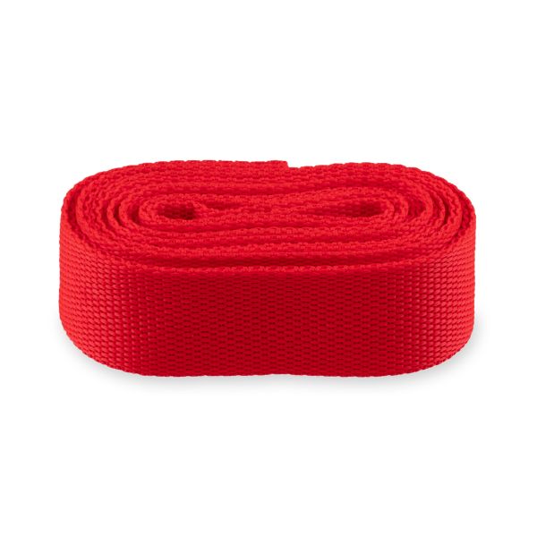 Стропа (ременная лента) 30 мм / 5х2.5 метра, толщ. 1.17 мм, [15.7 г/пог.м], 100% п/п, красный, Gamma ЭФ17с2
