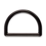 Полукольцо пластик 38 мм, 100 шт, черный, Gamma DRD001