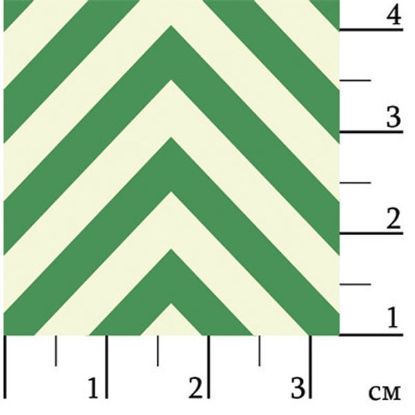 Ткань для пэчворка Peppy Бабушкин сундучок, отрез 50х55 см, 140 г/м², БС-20 зигзаг я.зеленый, Peppy