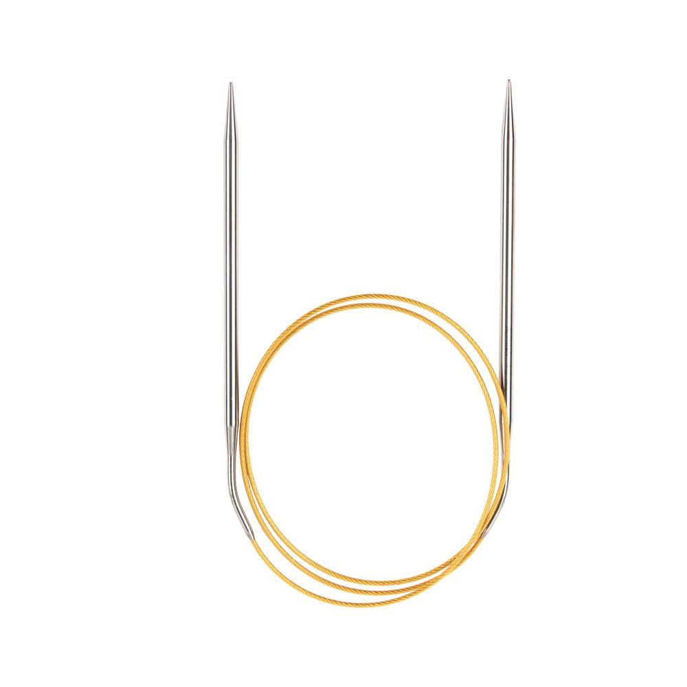 Спицы круговые ⌀3.5 мм, 80 см, с металлическим тросиком, Alpina SIL-80