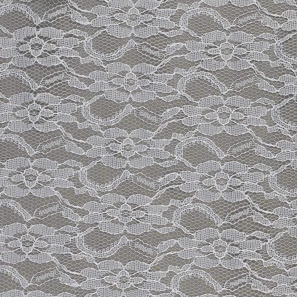 Ткань кружевная гипюр 35 г/м², 150 см / 45 метров, TBY.M0187.01, цв.белый