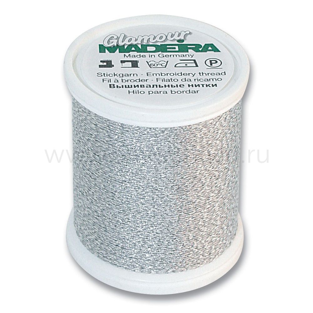 Нитки отделочные металлизированные Madeira Glamour №12, 200 м, цв. 3042, 9806, 5 катушек