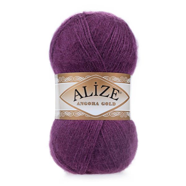 Пряжа Alize (Ализе) Angora Gold / уп.5 мот. по 100 г, 550м, 111 фиолетовый А