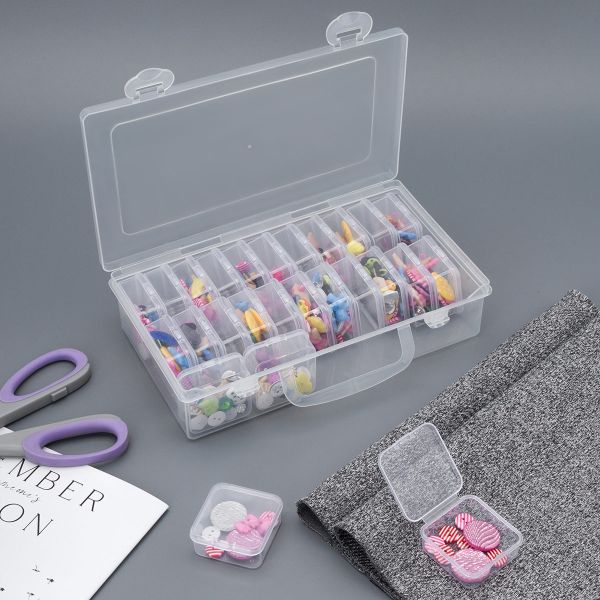 Контейнер для хранения мелочей 22.3х13х5.4 см, 26 штук в боксе