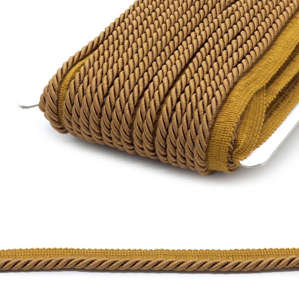 Кант витой 6 мм / 25 метров, вискоза, 90/24, коричневый