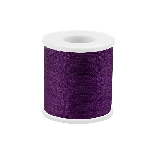 Лента (тесьма) шелковая 4.0 мм / 45.5±0.5 метров, №126 фиолетовый, Gamma SR-4