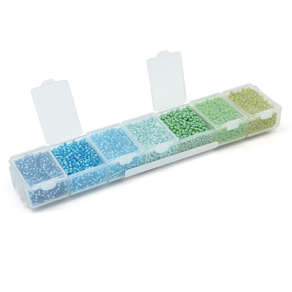 Набор бисера Preciosa, 7 цв. 90 гр. A49