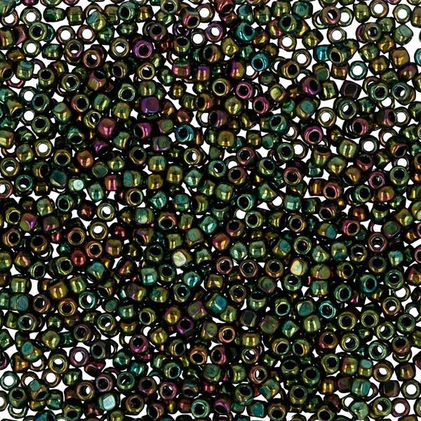 Бисер Toho 15/0 Charlotte 2 (1.7 мм), 25 г (5х5 г), 0508 оливковый/меланж