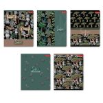 Тетрадь ученическая общая, твин лак, A5+ 48 л. на скобе, белизна 100%, 10 шт, клетка, 000335 Джунгли, Светоч 48ТСК5_8_3_1