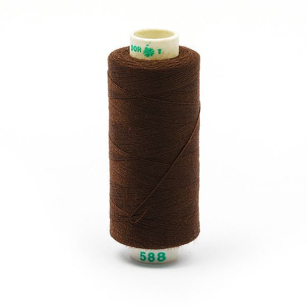 Нитки швейные бытовые Dor Tak 40/2, 366 м / 10 кат., 588 коричневый