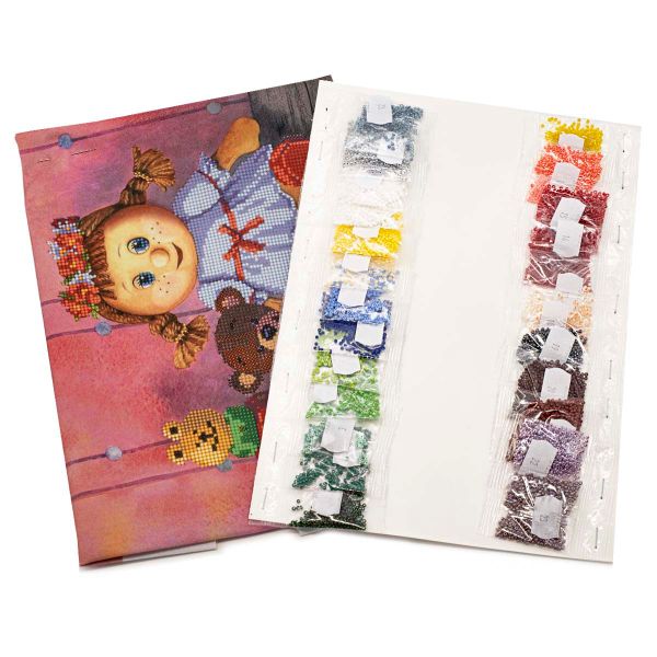 Набор для вышивания бисером Hobby&Pro, Игрушки для Алисы, 33х30 см