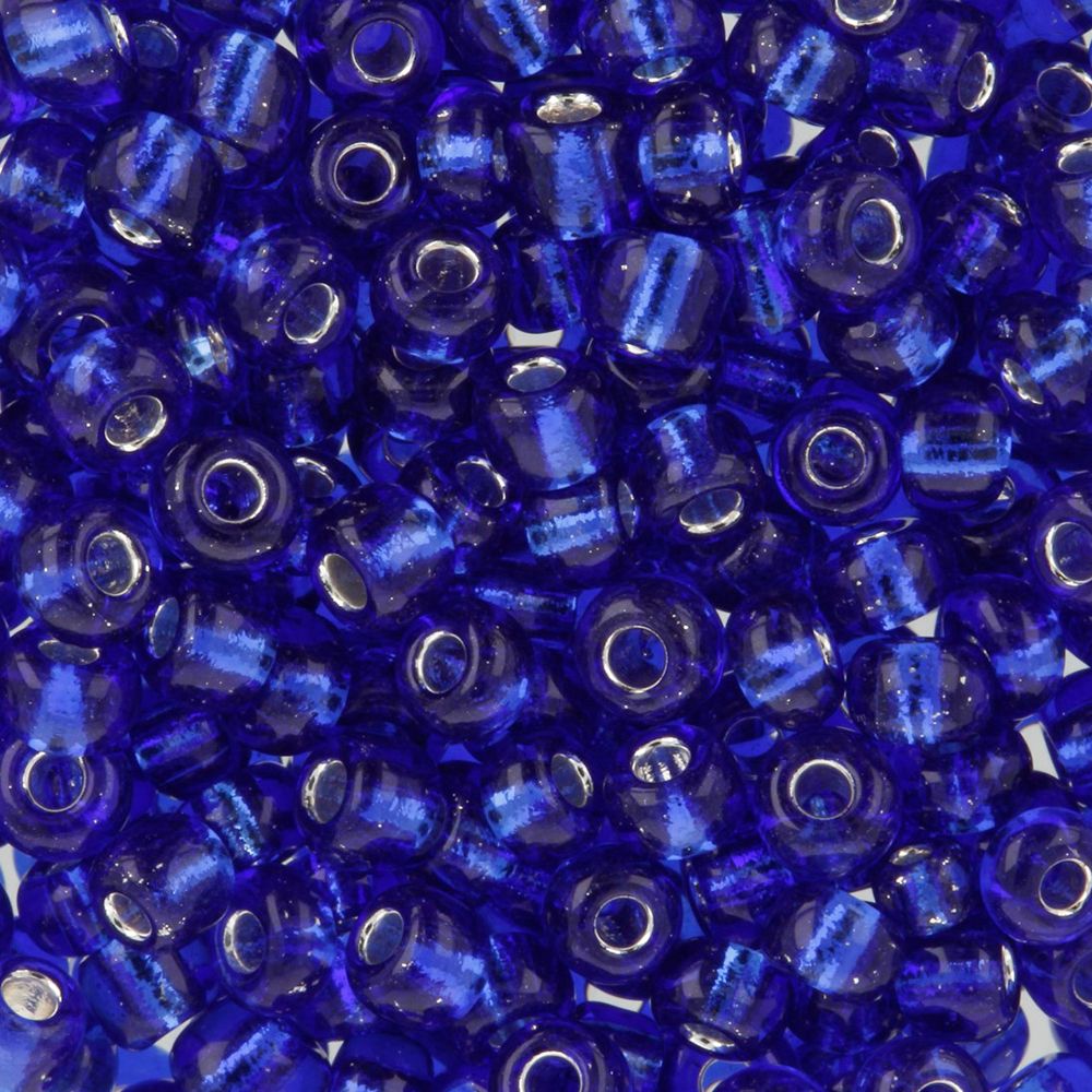 Бисер Zlatka 8/0 (2.9 мм), 100 г (10х10 г), №0028 т.синий, GR
