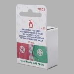 Кнопка пришивная нейлон 13 мм, прозрачный, 12 шт, Pony, 77903