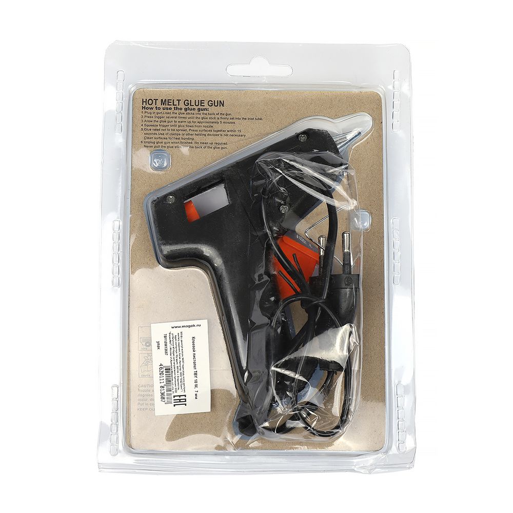 Клеевой пистолет ⌀7 мм, 10 W