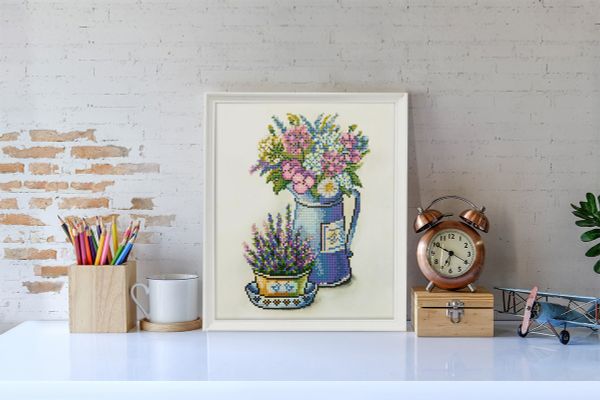 Алмазная (кристальная) мозаика Фрея, Букет Прованса, 25х30 см