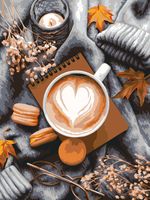 Картина по номерам Фрея, За чашкой какао, 40х30 см