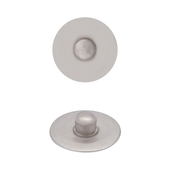 Хольнитены джинсовые ⌀12мм цв.металл (без гвоздя), серебро BIG, 4452, 100 шт