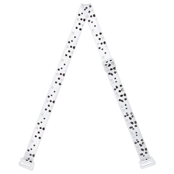 Бретели для бюстгальтера 10 мм, 10 пар, черный/белый, Gamma BR-1026