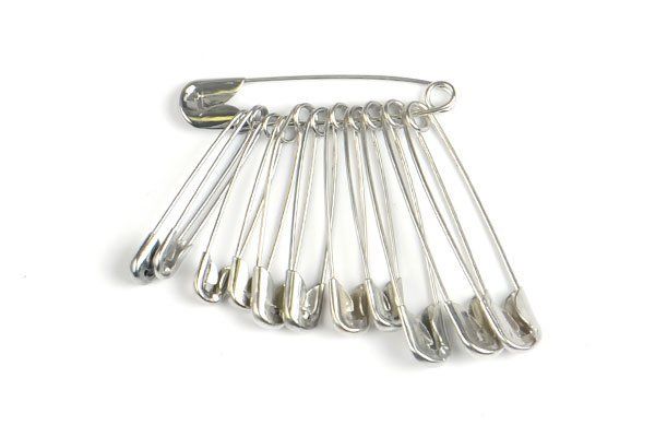 Булавки английские Ассорти, цв. никель, уп. 864 шт